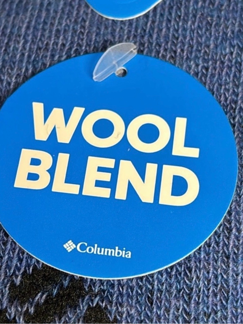 New Columbia Socks Men’s 2 Pairs Blue & Black Wool Blend Crew Socks Casual - Picture 9 of 13